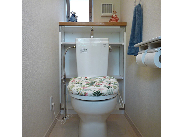 トイレ裏の棚をdiy